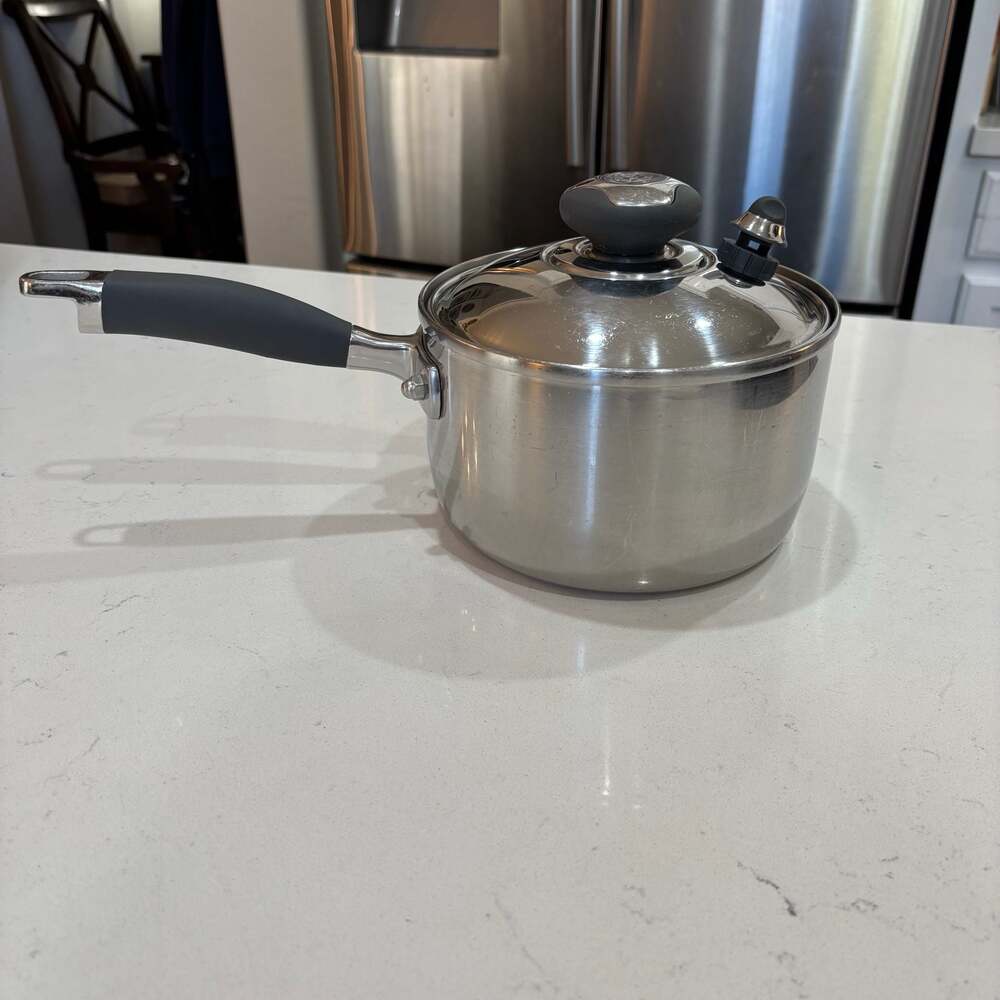 Royal Prestige 2 Quart T-304 Copper Enhanced Surgical Stainless Steel Saucepan w